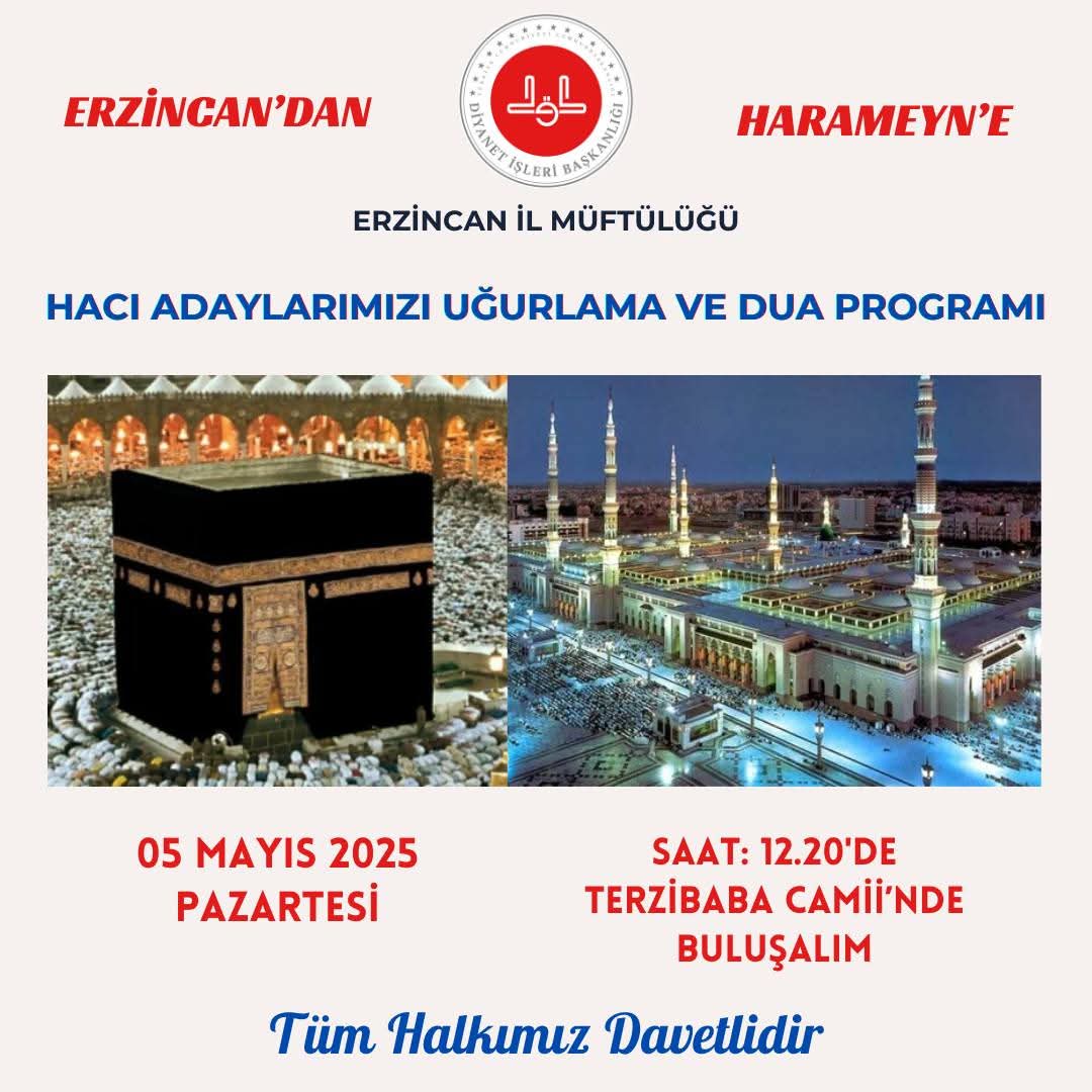 Erzincan 2025 Yılı Ilk Hacı Kafilesi