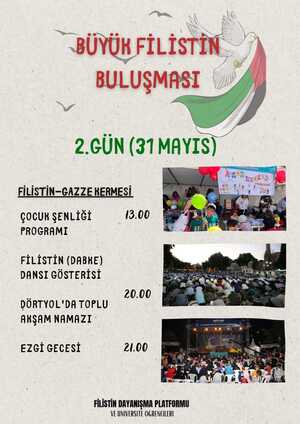 Erzincan Büyük Filistin Gazze Buluşması Programı 3