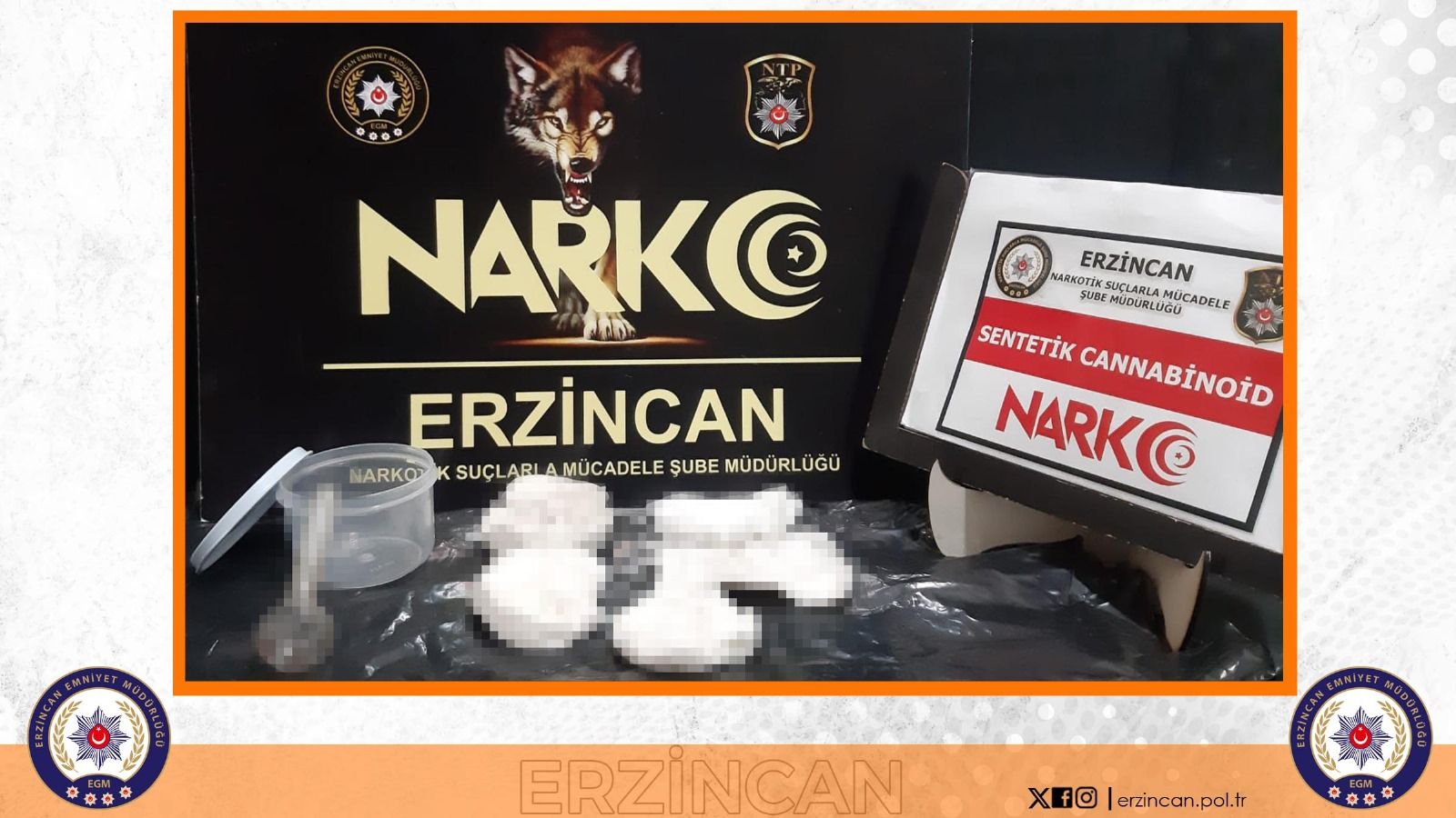 Erzincan Polisi Uyuşturucu Operasyonu (1)