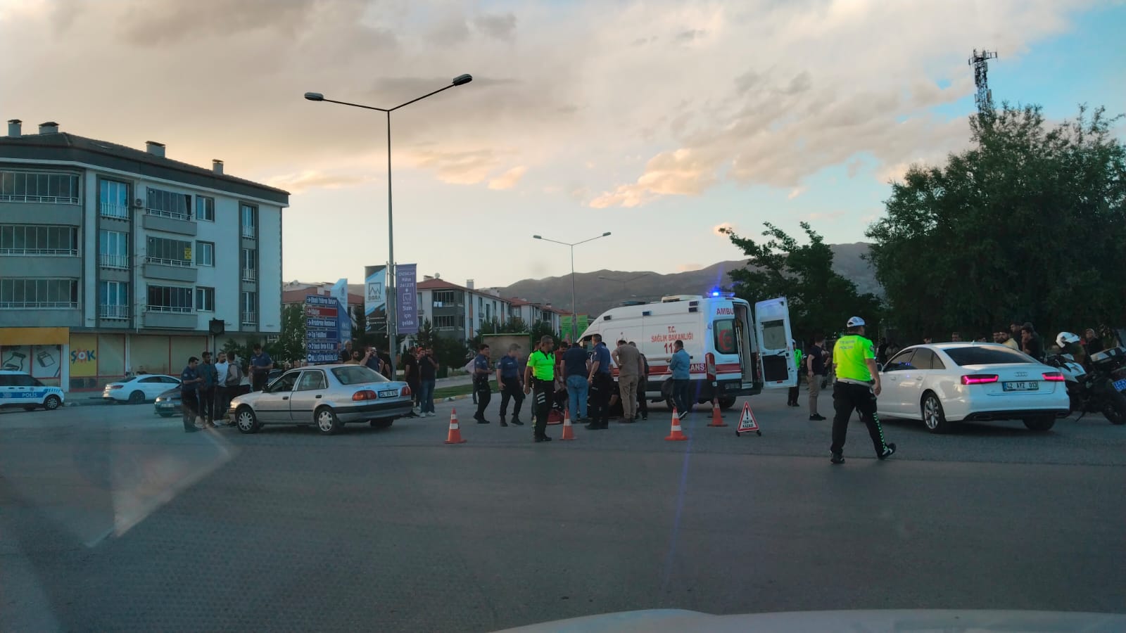 Erzincan'da Motosiklet Kazası