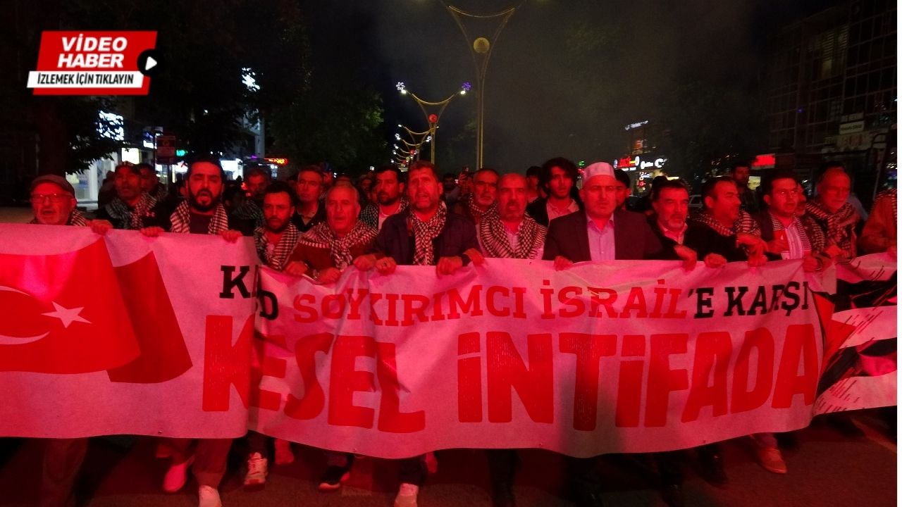 Erzincan’dan Filistin Için Vicdan Yürüyüşü
