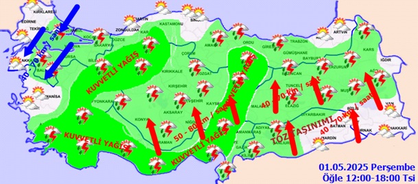 Meteoroloji 12. Bölge 1 Mayıs