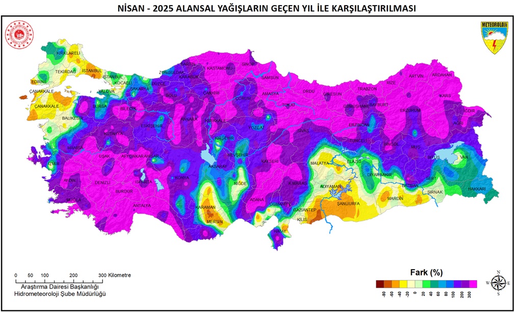 Nisan 2025 Yağış Oranları 2