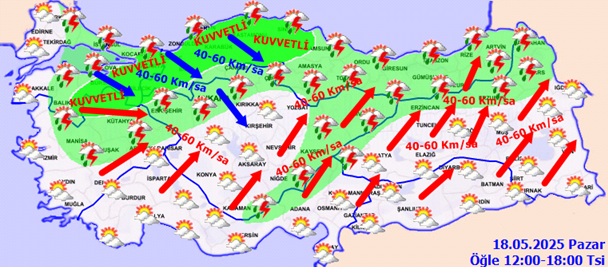 Pazar 18 Hava Durumu