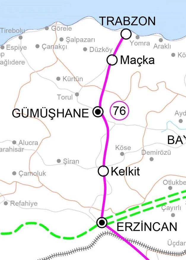 Trabzon Erzincan Demiryolu 2025 2