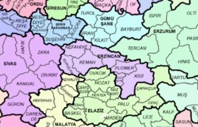1927 Ilçe Haritası 1