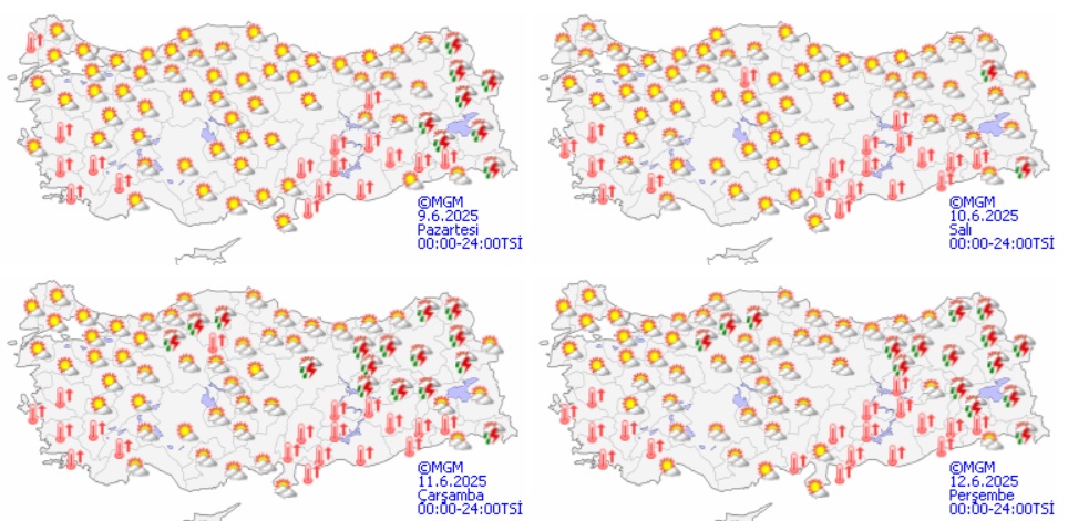 Çarşamba Perşembe Uyarı