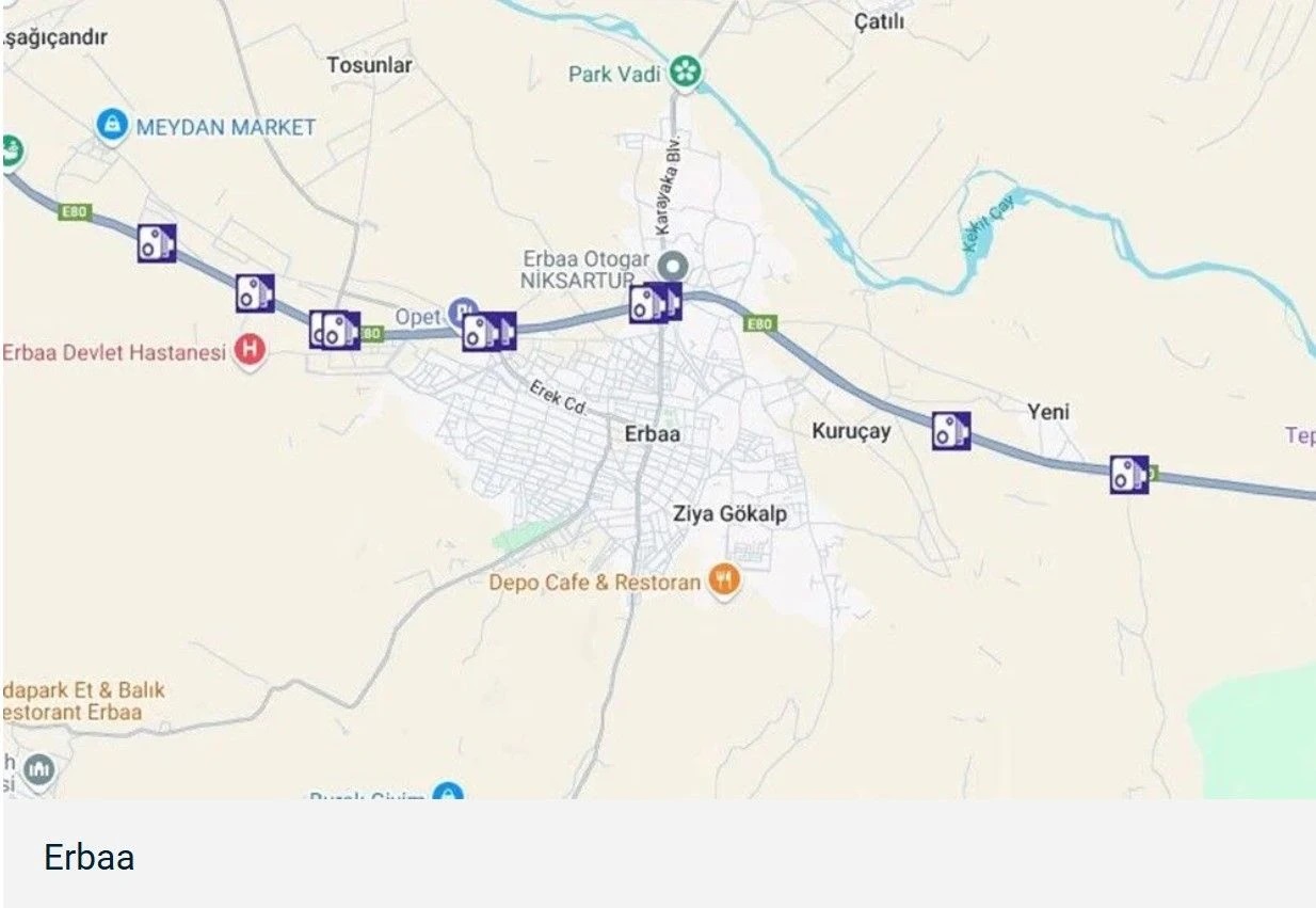 Sabit Radar Noktaları Nerede7