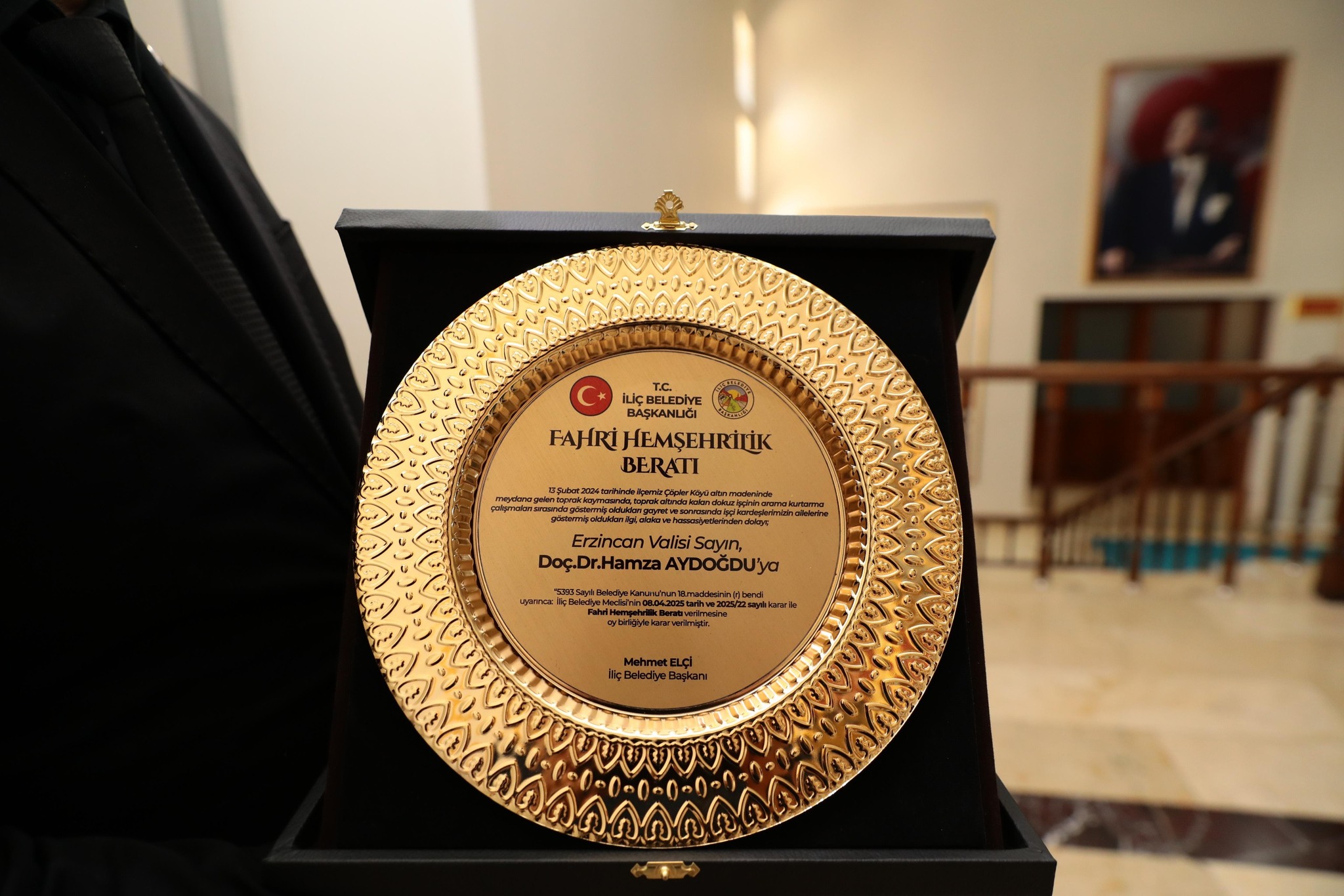 Valiye Hemşerilik Beratı Verildi (1)