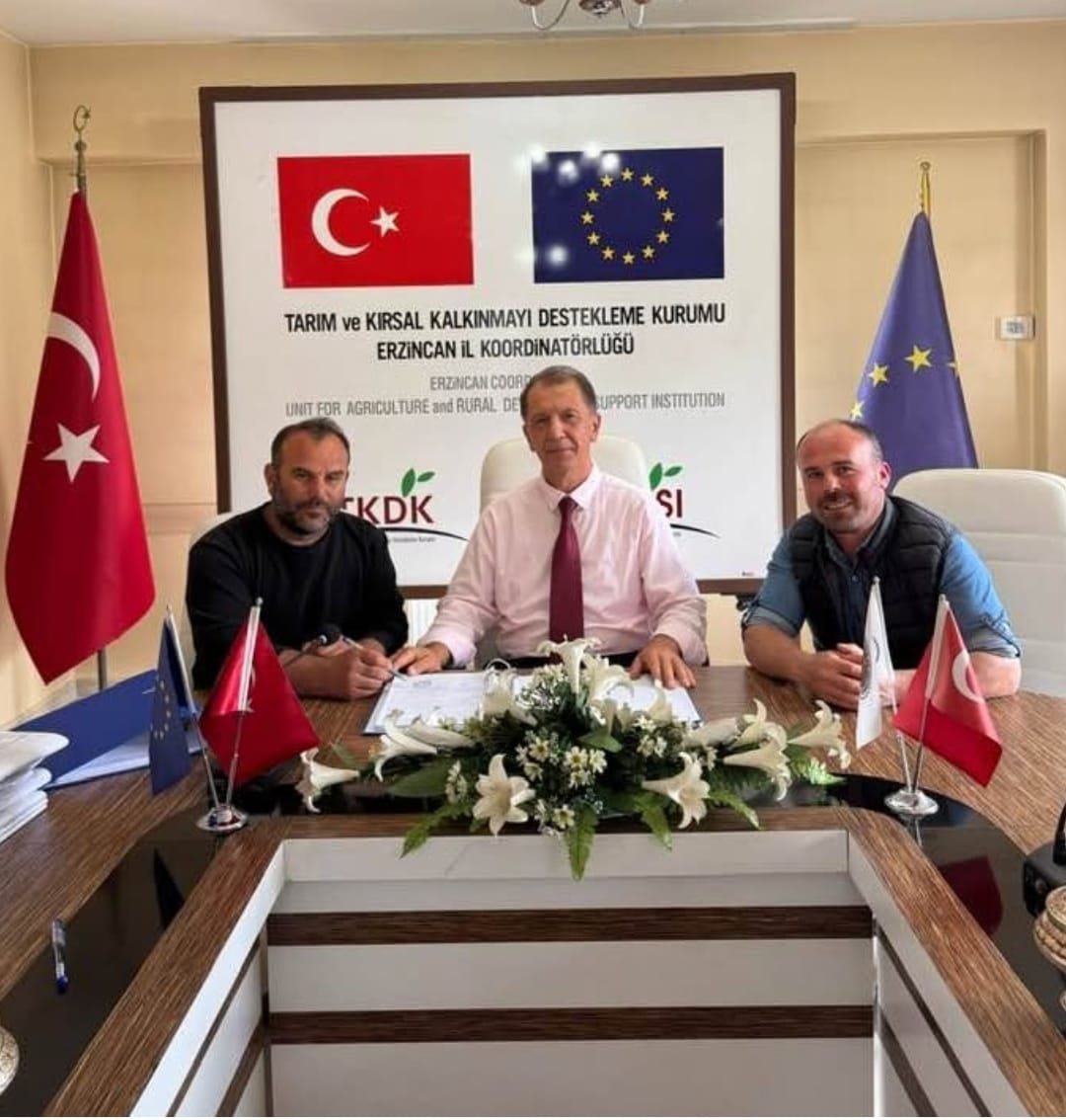 TKDK Erzincan Süt prıjesi desteği Kelkit