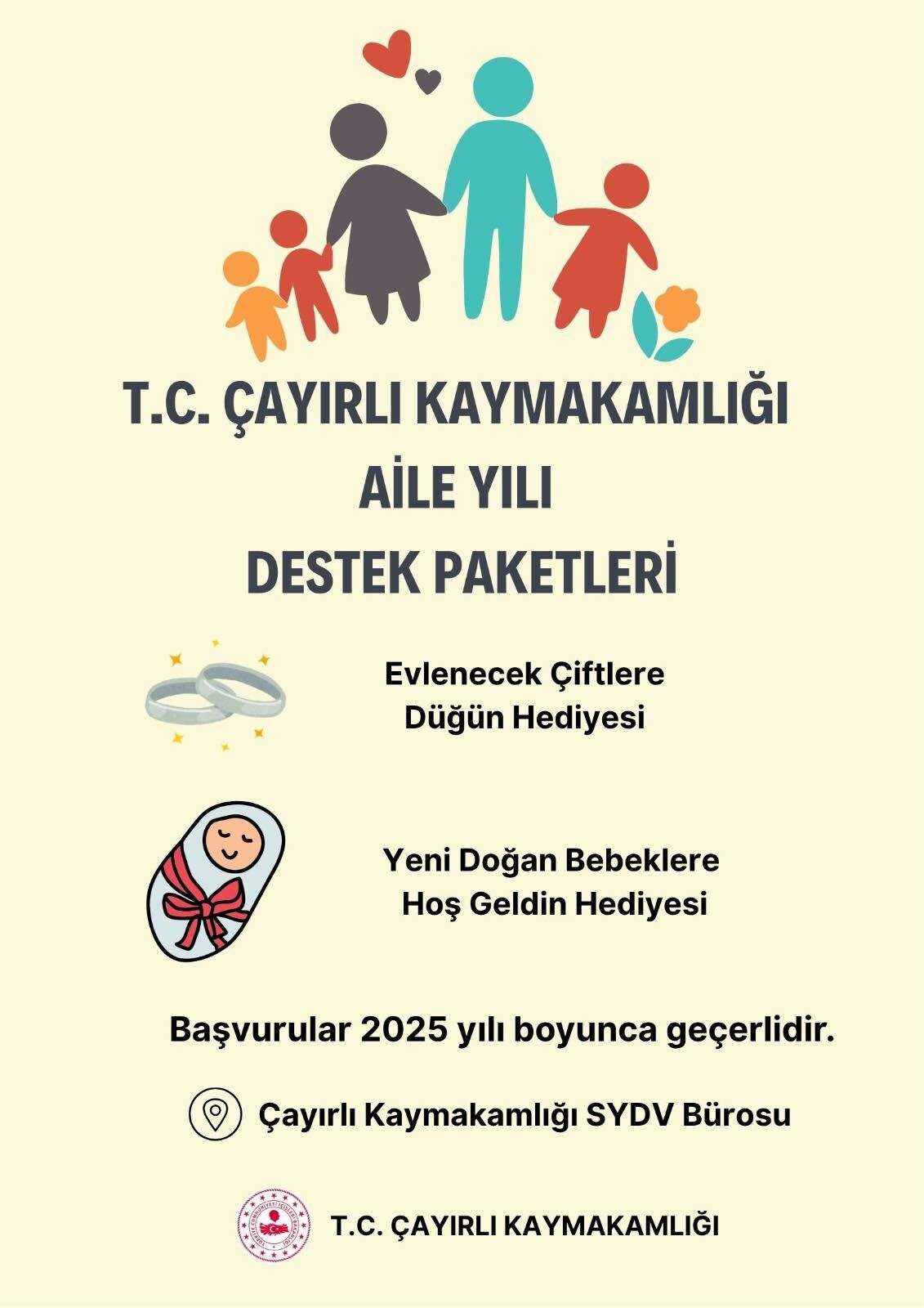 Çayırlı Kaymakamlığı Destek