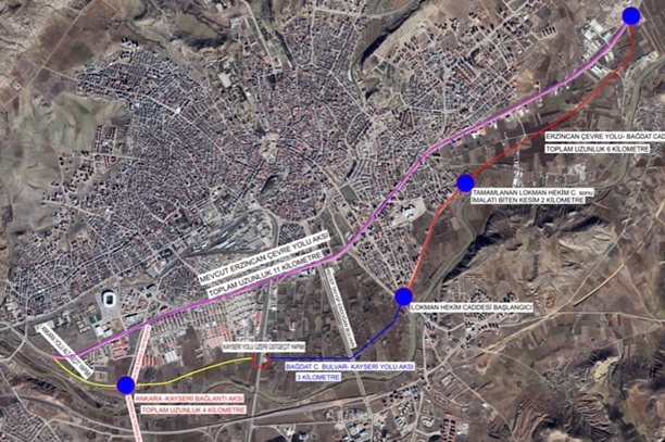 Erzincan Sivas Ankara Kayseri Karayolu
