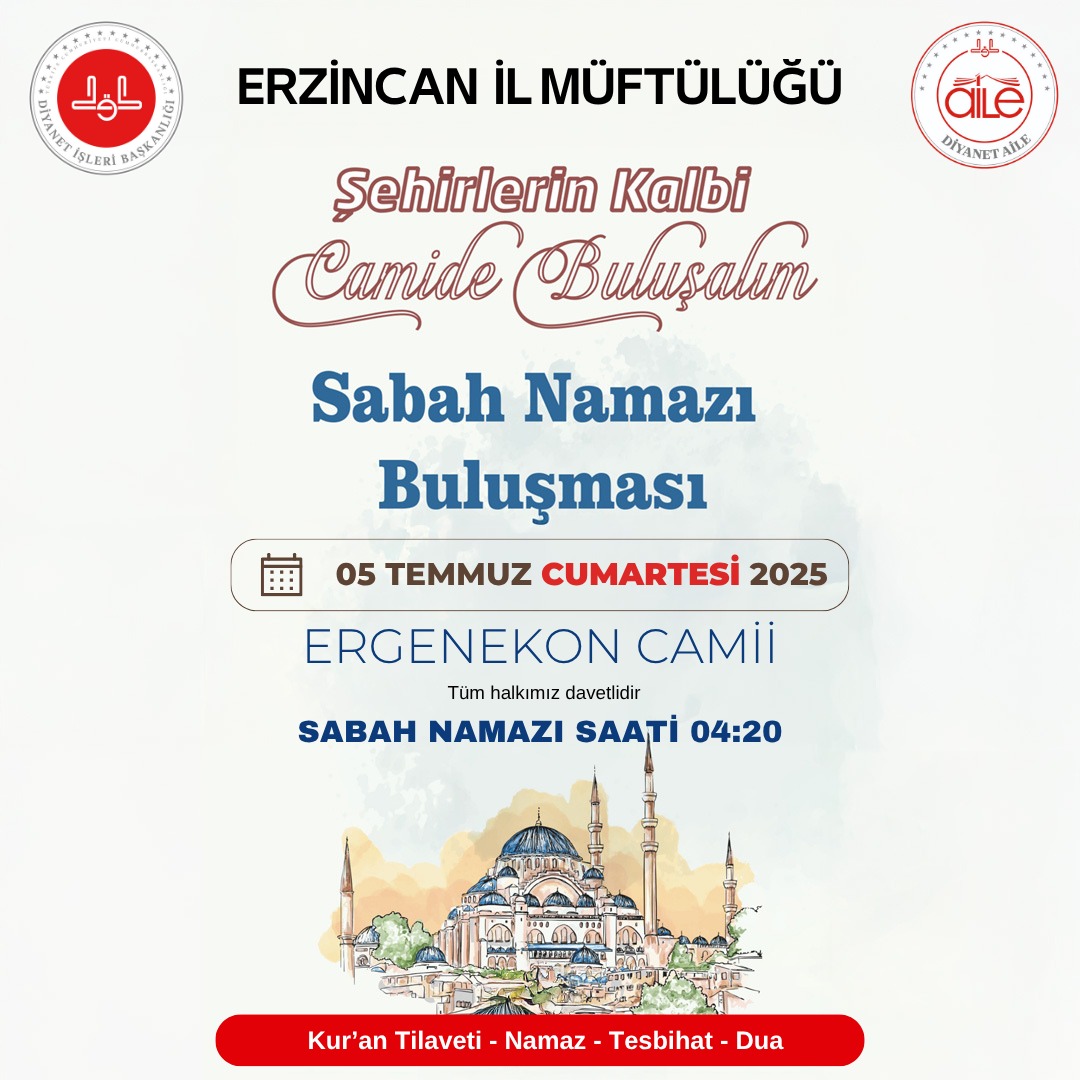 Erzincan’da Sabah Namazına Davetlisiniz1
