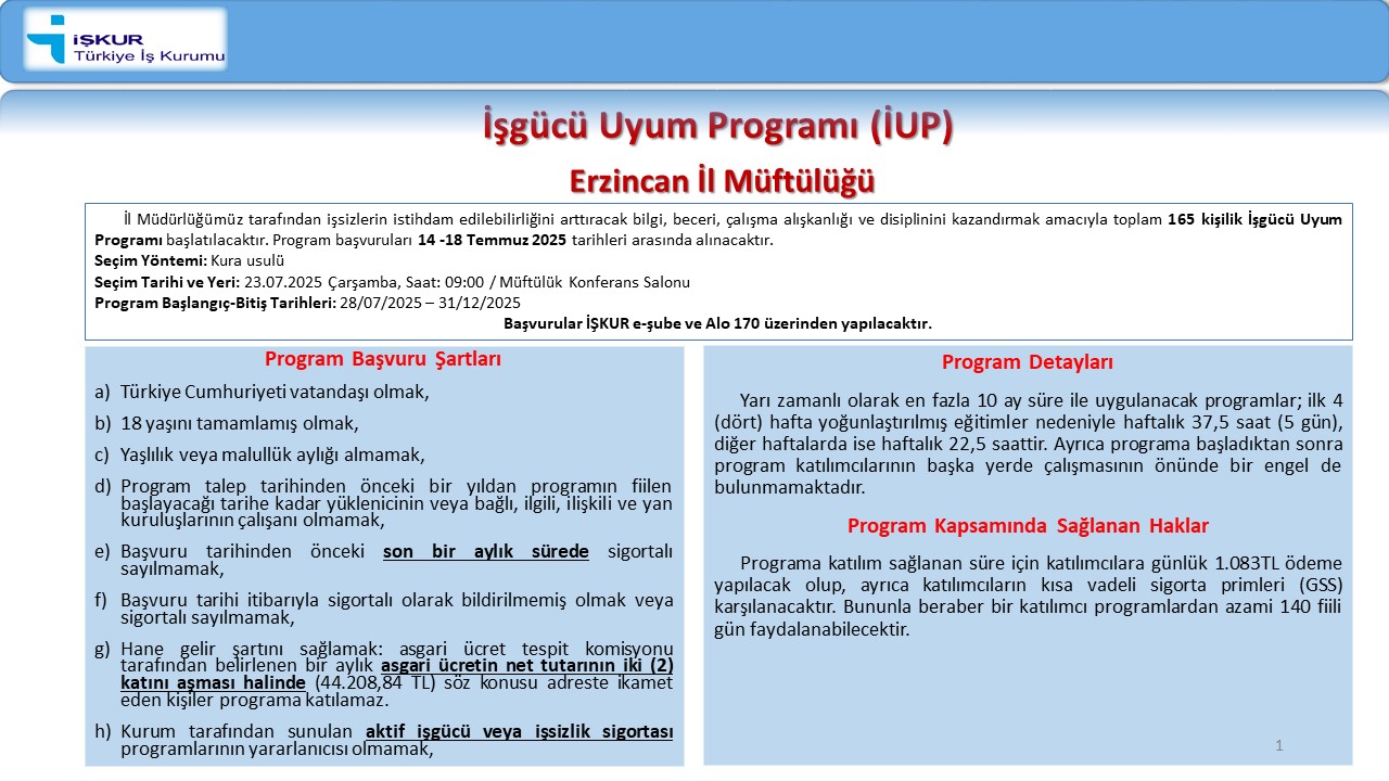 Işkur Işgücü Uyum