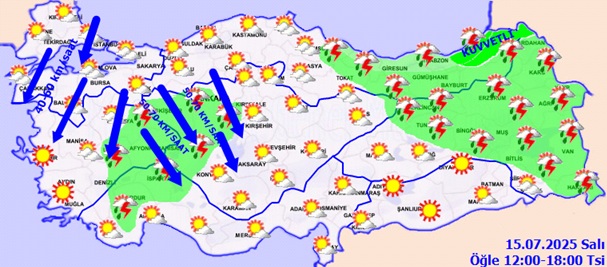 Salı Yağış 15.07