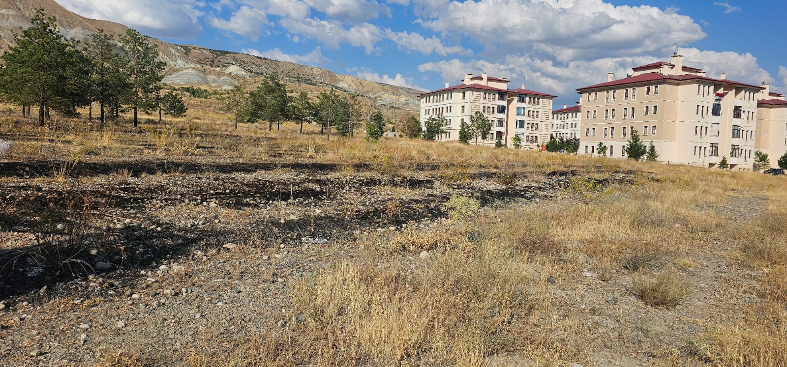 Erzincan Çukurkuyu Bulutlu Mahallesinde Saat 1600 Sıralarında Arazı Yangını Meydana Geldi (2)