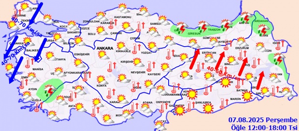 Havadurumu 07.08.2025