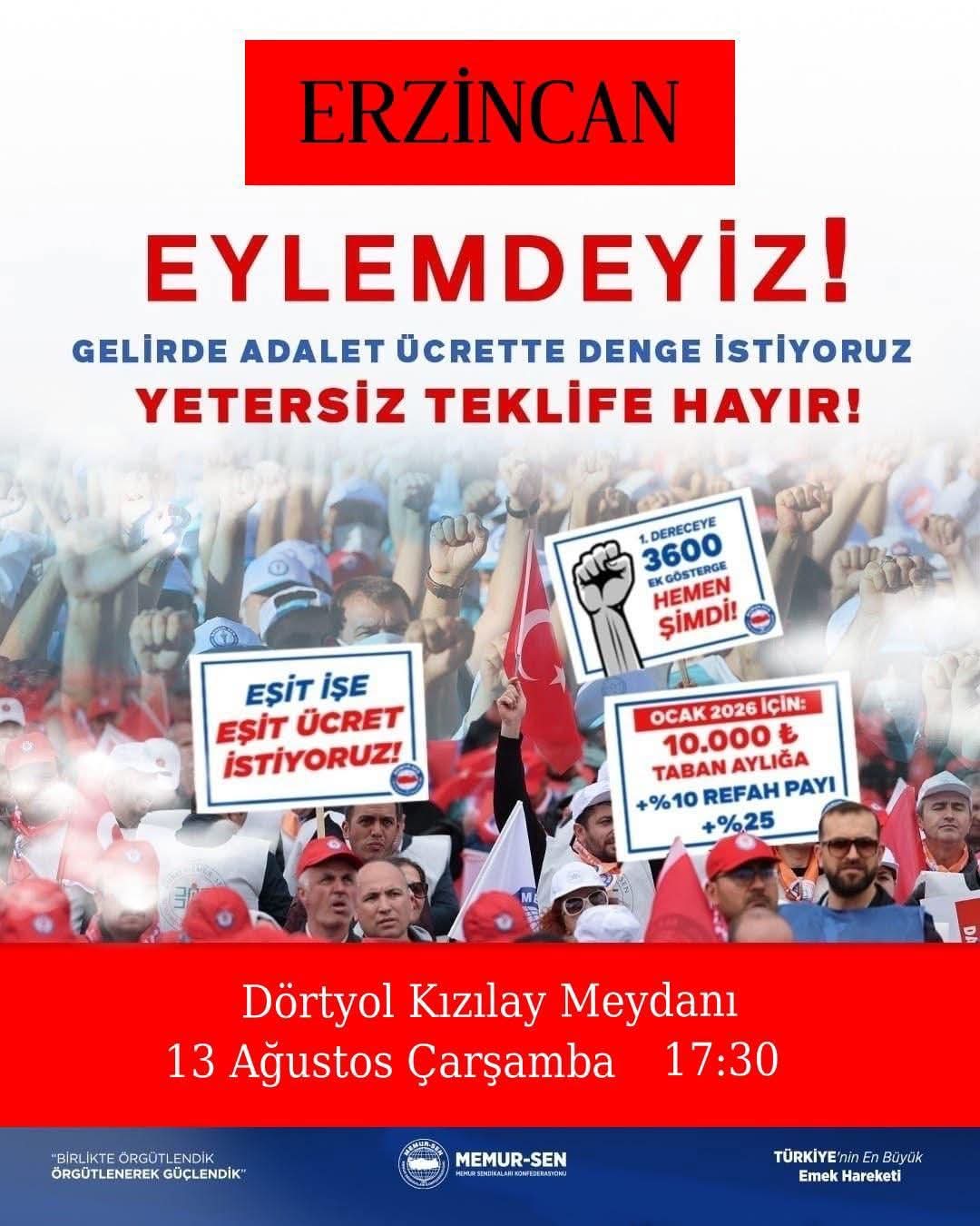 Memur Sen Eylem Erzincan
