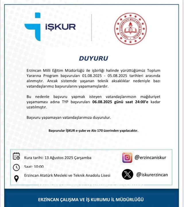 Milli Eğitim Işçi Alımı