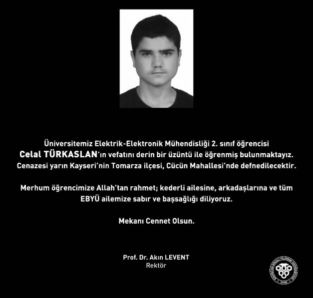 Üniversite Öğrencisi Vefat