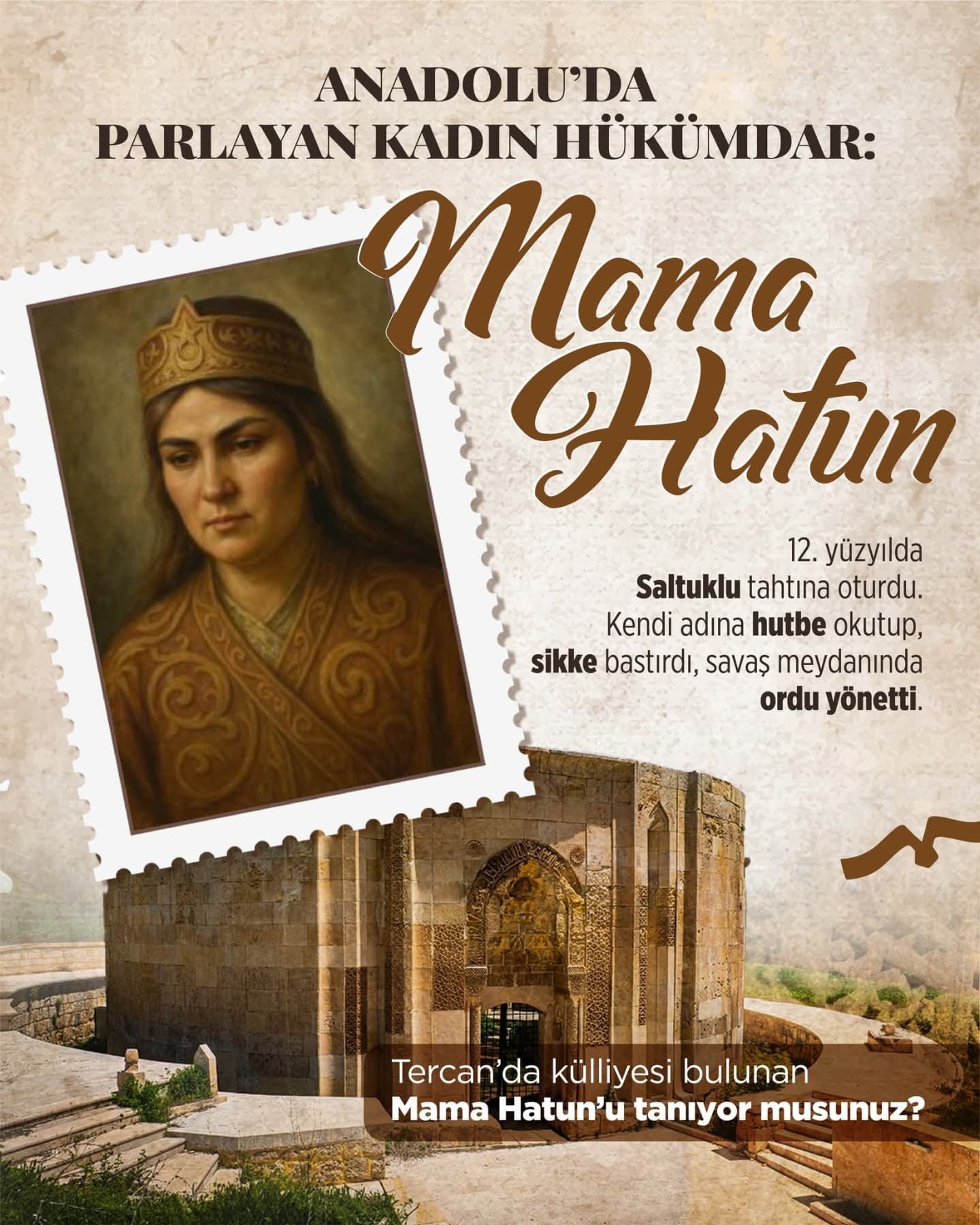 Erzincan’da Yapılacak Sempozyumda Ele Alınacak Mama Hatun (1)