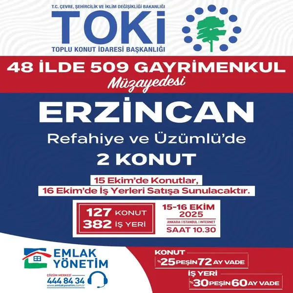 Toki̇ Erzincan'da Konut Satacak 7