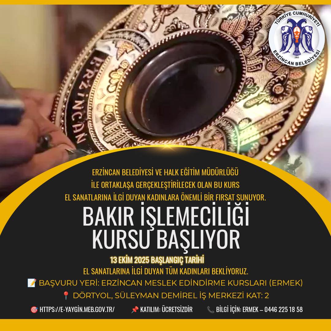 Bakır Işleme Kursu