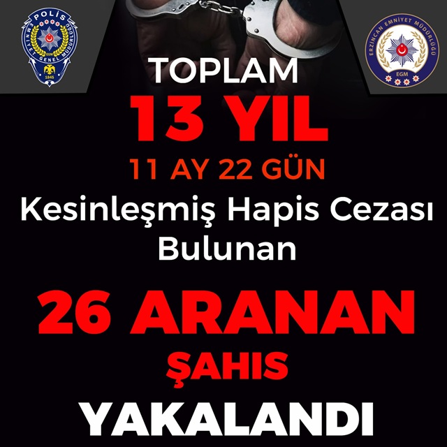 Emliyet Ops 26 Kişi