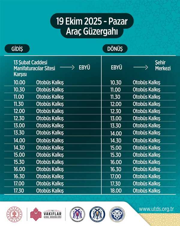Erzincan’da Mukaddes Emanetler Servis 1