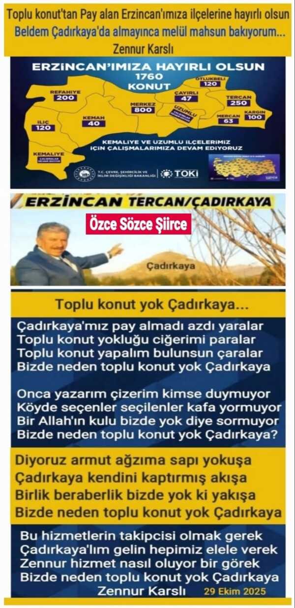 Erzincanlı Şairin Toplu Konut Isyanı Çadırkaya. 1 Jpeg