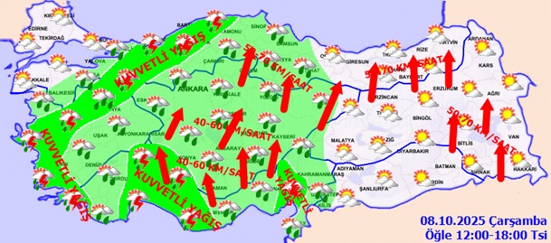 Meteoroloji Uyarı 8.10