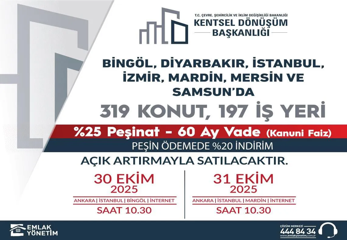 Toki̇ 7 Ilde Konut Ve Işyeri Satacak