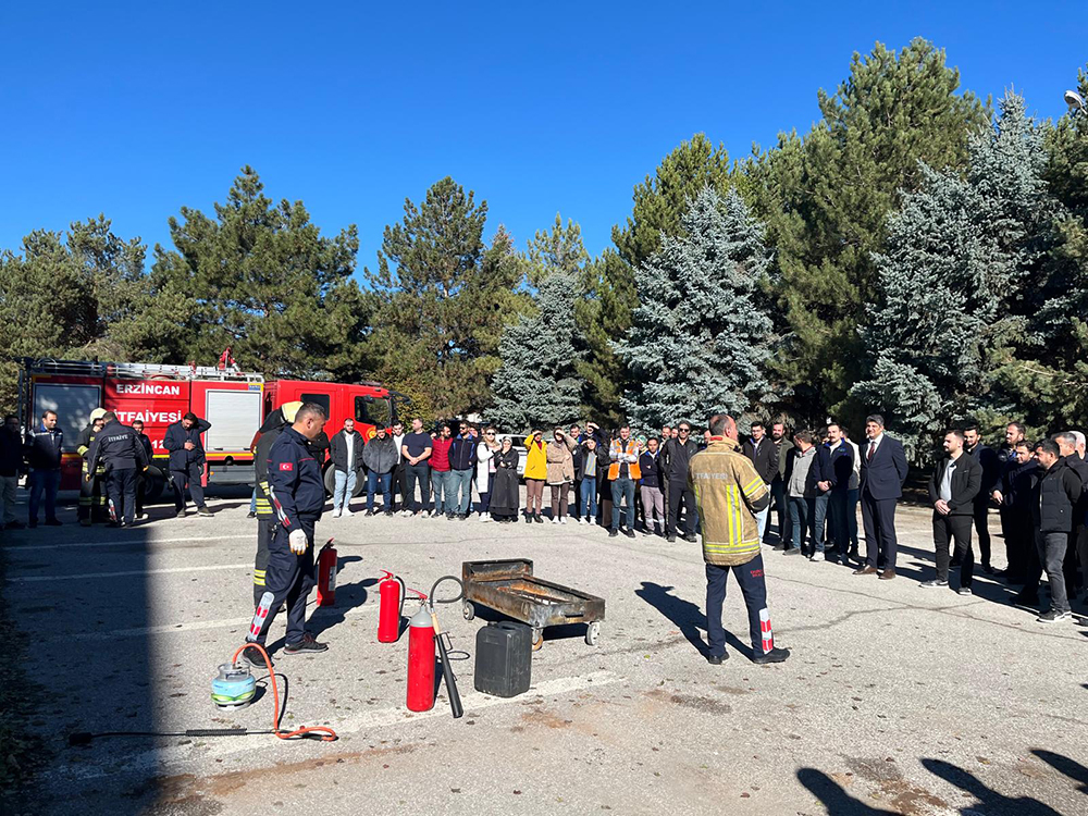 Erzincan’da Aras Elektrik Binasında Tatbikat 1