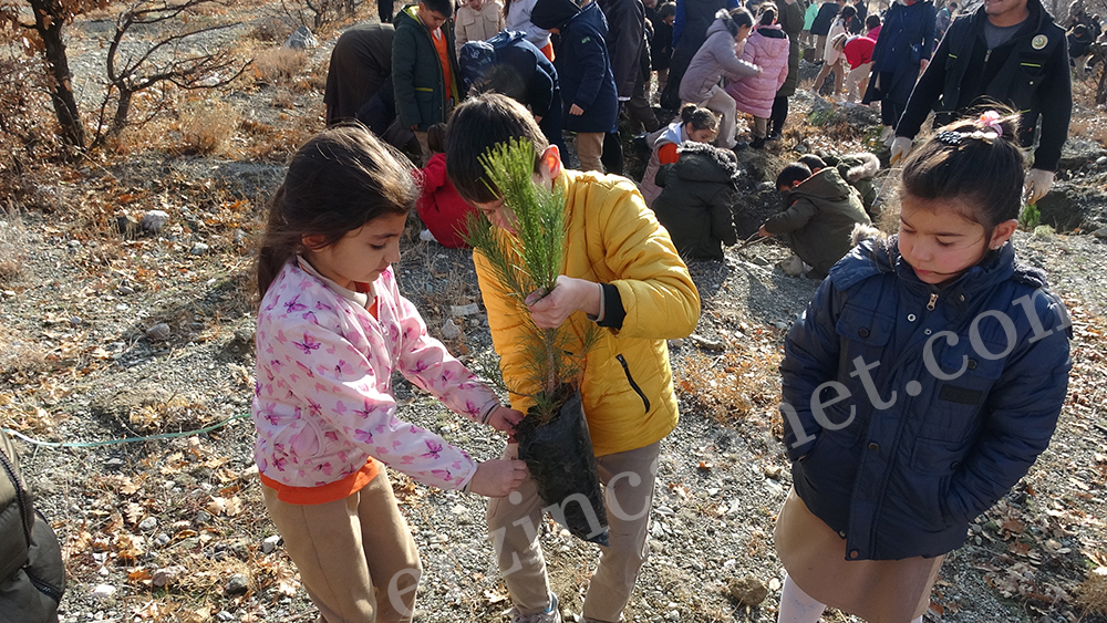 Erzincan’da Minik Ellerden Yeşil Vatana Destek2