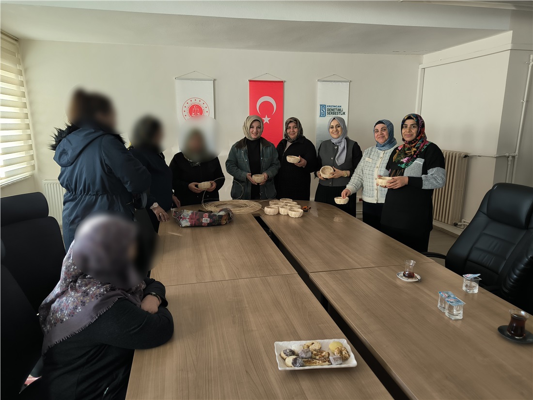 Erzincan Denetimli Serbestlik Müdürlüğü Tarafından Rattan Sepet Örme Etkinliği Düzenlendi (1)