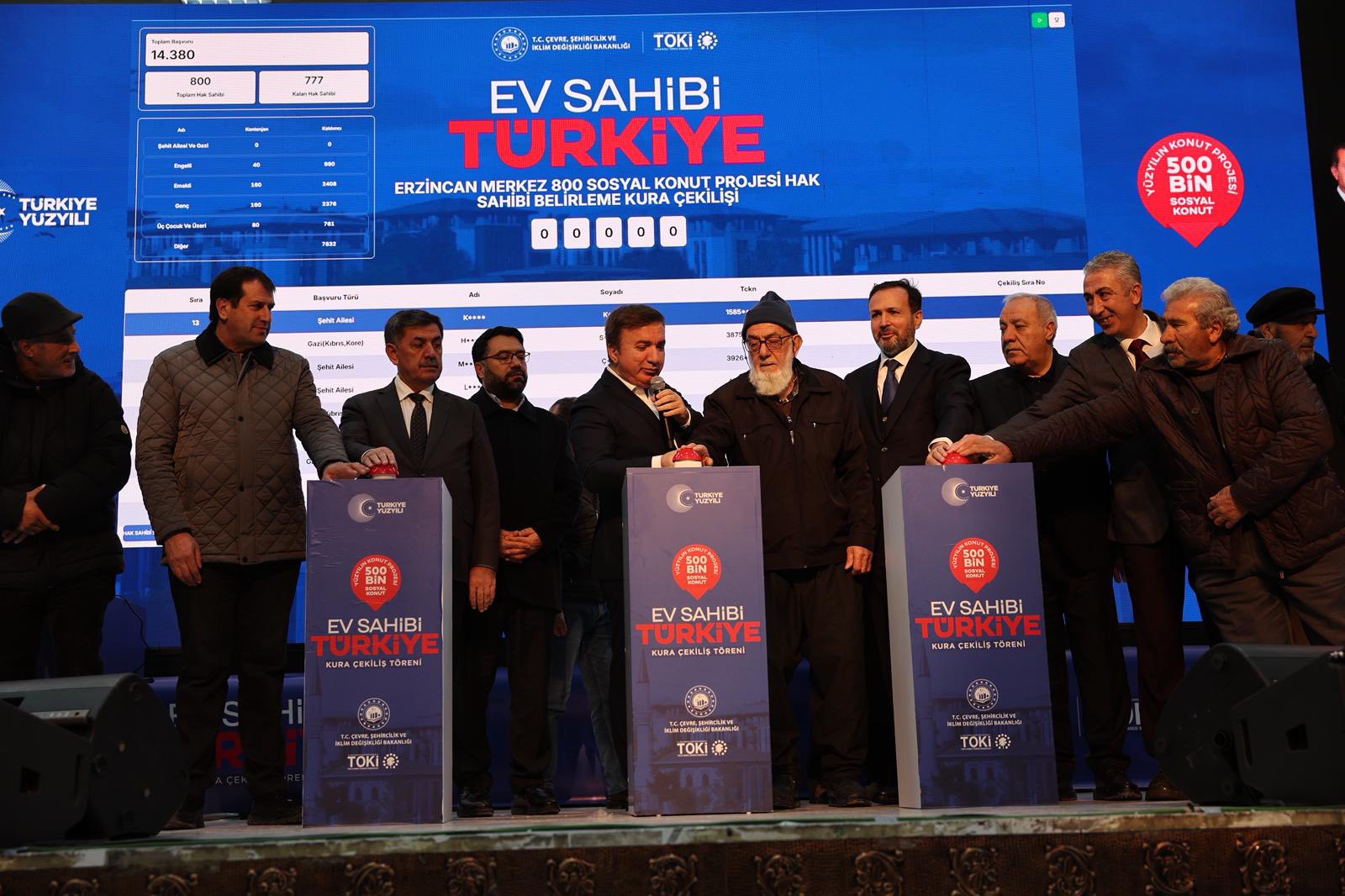 Erzincan Toki Kura Çekimi