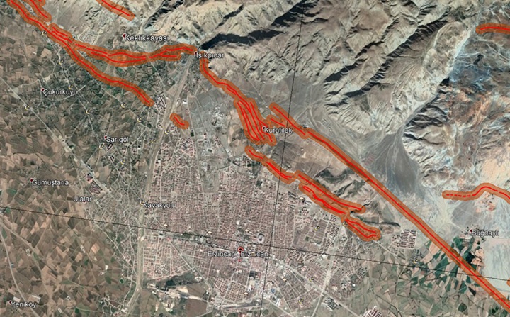 Erzincan Deprem Fay Hatları