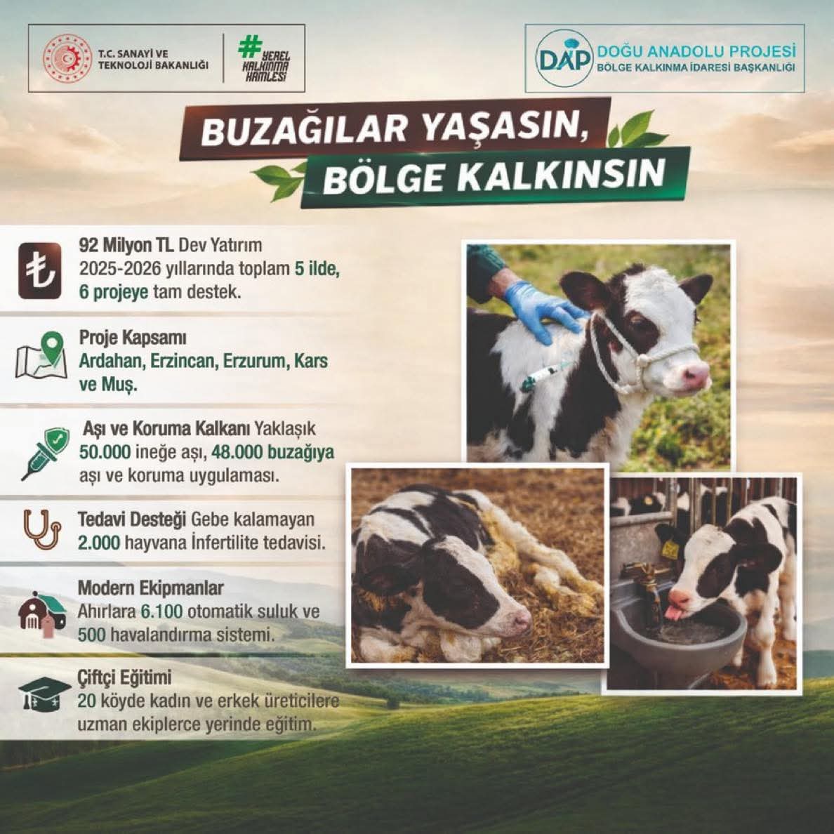 Hayvancılıkta Doğu Anadolu’nun Şahlanışı 92 Milyonluk Dev Destek