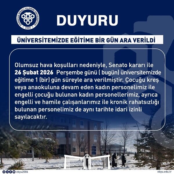 Üniversite Kar Tatili