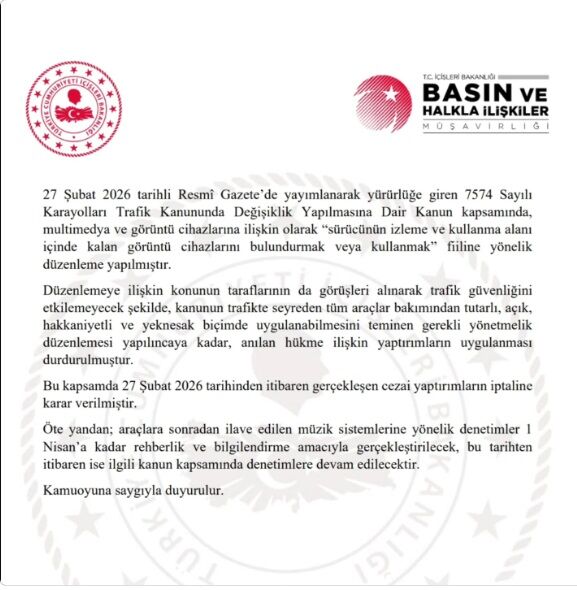 Bakanlık Ceza Iptali