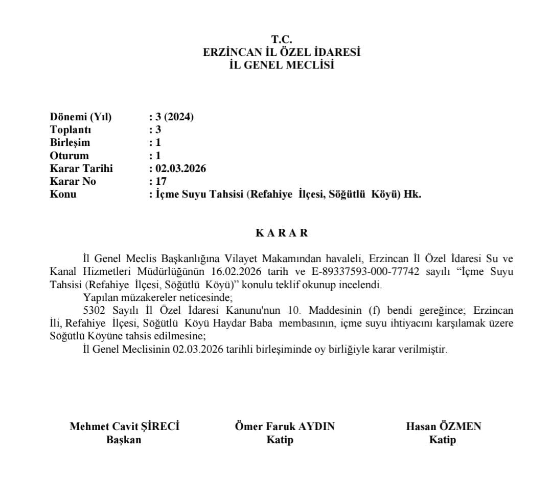 Söğütlü'nün Su Çilesine Meclisten "Can Suyu": Haydar Baba Suyu Köylüye Tahsis Edildi!