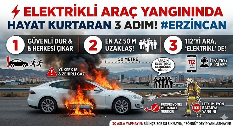 Elektrikli Araç Yangını 1