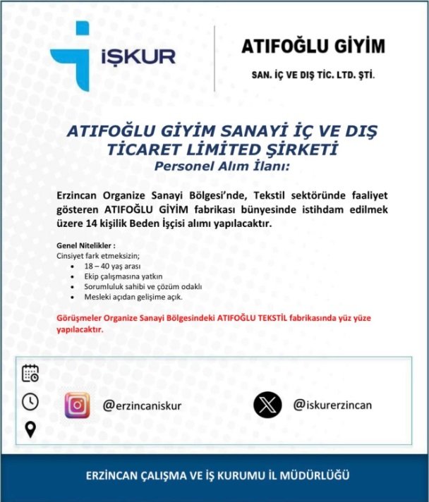 Organize Işçi Alımı