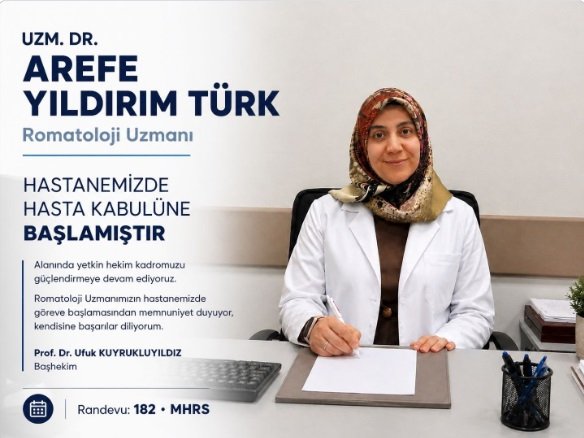 Arefe Yıldırım Türk Hasta Kabulüne Başladı