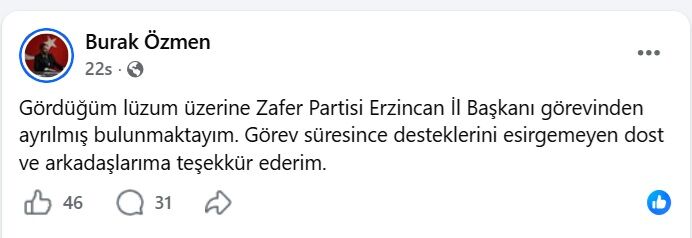 Burak Özmen Zafer Partisi