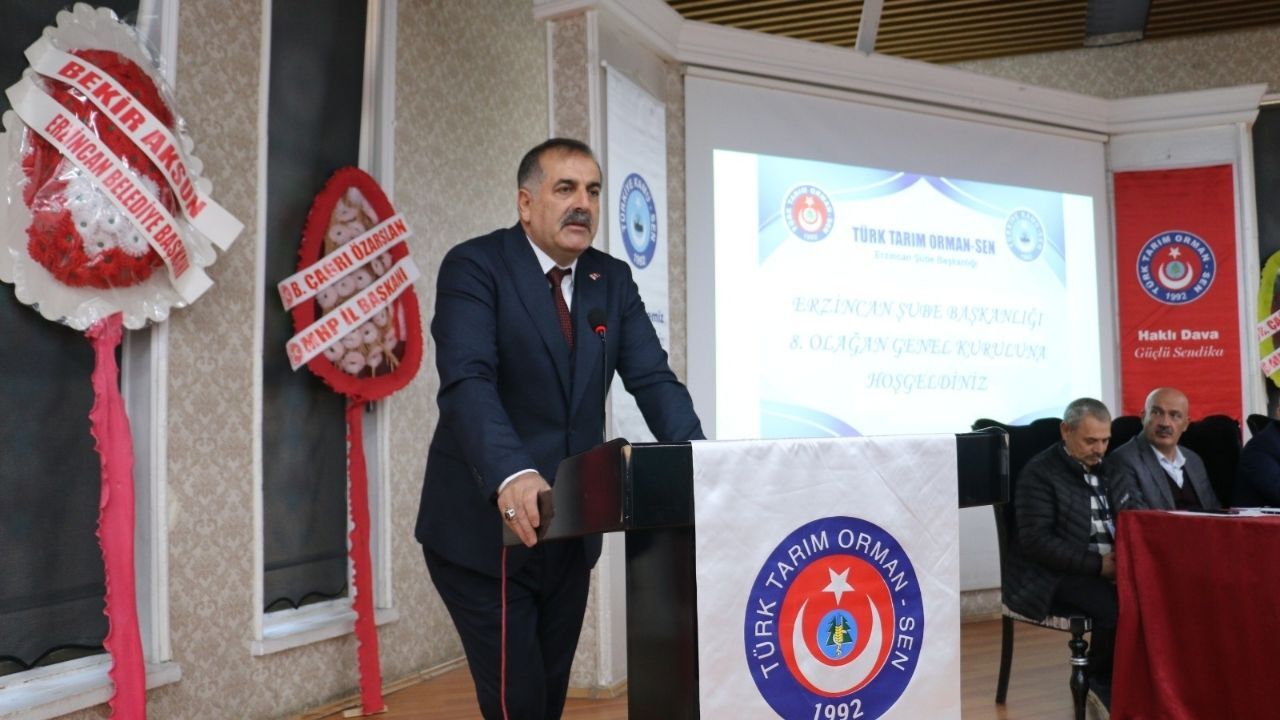 Erzincan Tarım Orman Sen Başkanı Harun Uğurlu