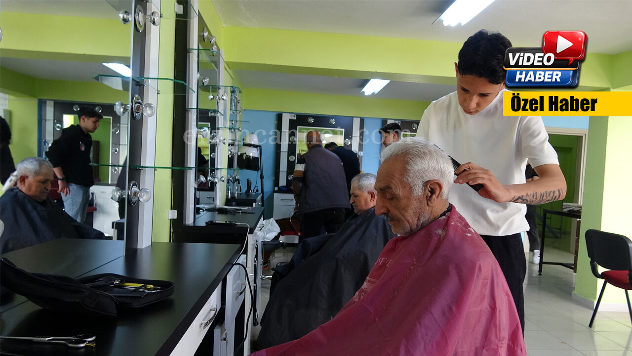 Erzincan’da Gençler Yaşlıların Traş Hizmetinde2