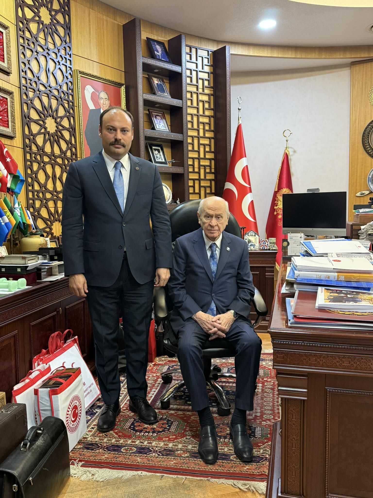 Mhp Il Başkanı Bahçeli Ziyaret (2)