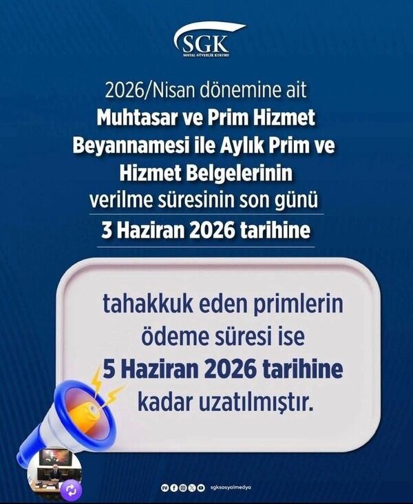 Sgk'dan Ödeme Uyarısı