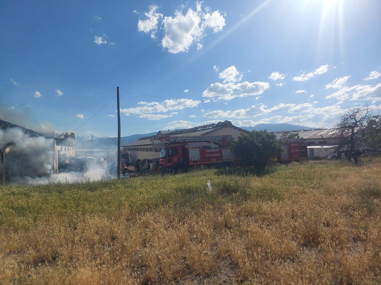 Erzincan’da Korkutan Yangın!1